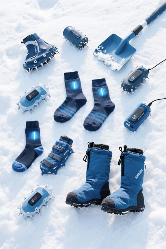 battery heated winter socks
