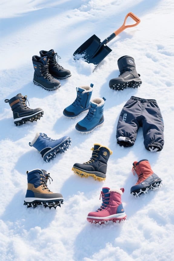 warm and dry winter footwear