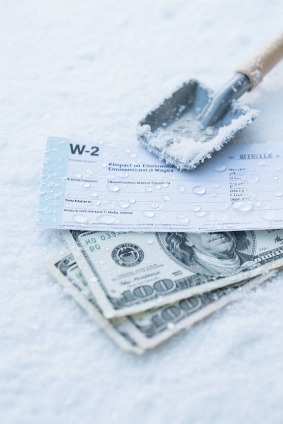 winter weather wage impact